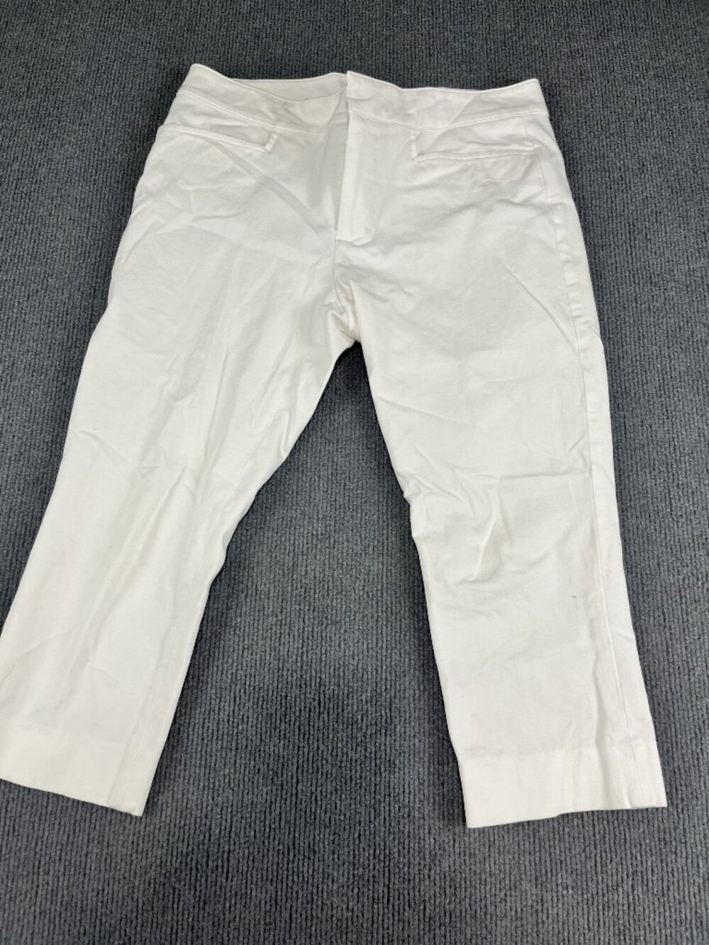 Chaps Womens White Capri Pants Size 6